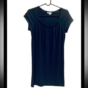 VINCE Navy Blue Shift Dress Cap Sleeves Size Small